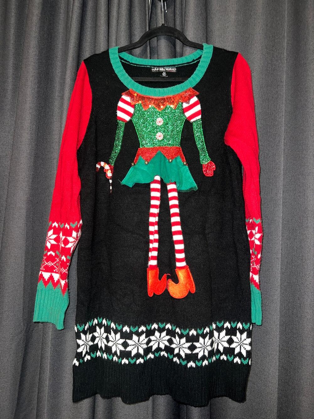 Ugly Christmas Sweater Xmas Size XL
